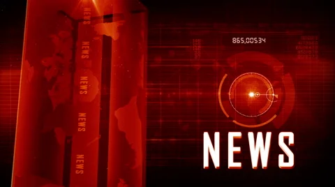 News generic background red Stock Footage 47198134