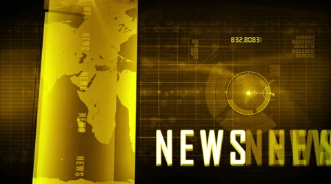 News generic background yellow Stock Footage 47197854