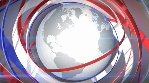 News Globe Backdrop Stock Footage 111203385