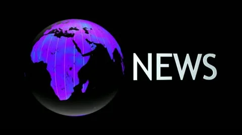 News Globe (HD+Loop) Stockbeeldmateriaal 11068790