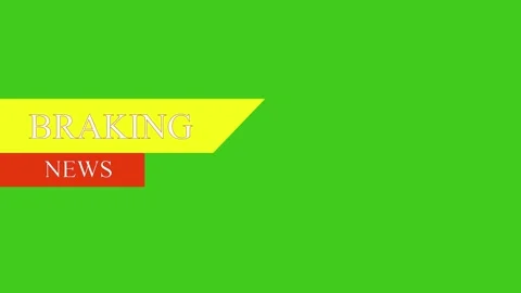 News graphic animation with red elements. News graphic breaking news green .. Stock Footage 337616231