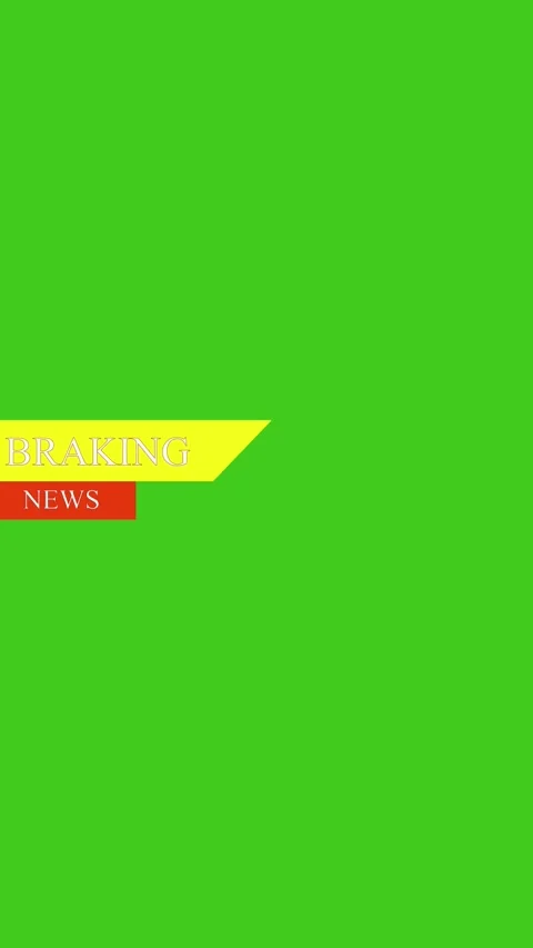 News graphic animation with red elements. News graphic breaking news green .. Stock Footage 346051939