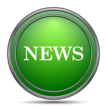 News icon. Internet button on white background.. Stock Illustration