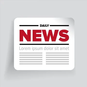 News icon label vector Stock Illustration