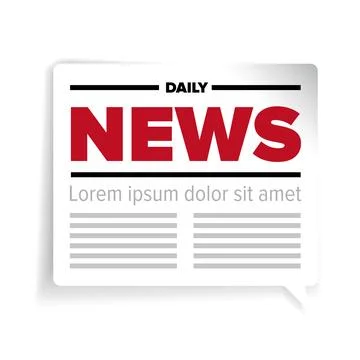 News icon label vector Stock Illustration
