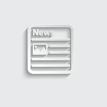 News icon. newspaper vector icon. Stock Illustration