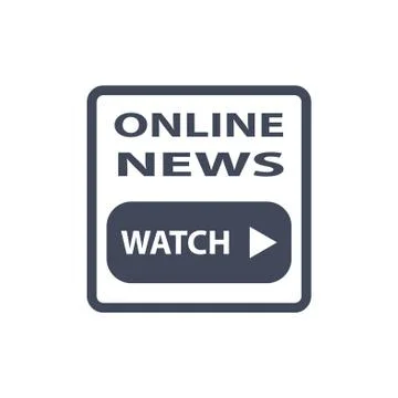 News Icon Vector flat design style Stock Illustration