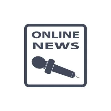 News Icon Vector flat design style Stock Illustration