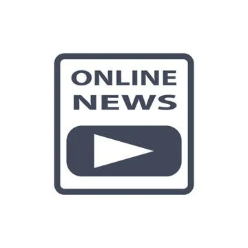 News Icon Vector flat design style Stock Illustration