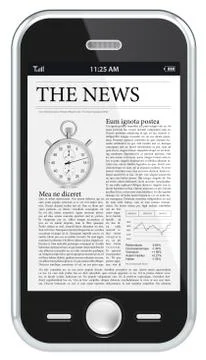 The News. Stock Illustration
