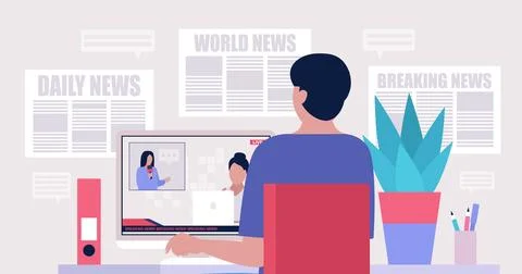 News Illustrazione stock