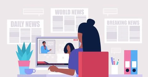 News Illustrazione stock