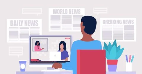 News Illustrazione stock