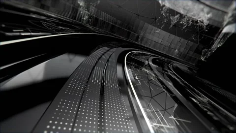 News Intro Grey Stock Footage 313817762