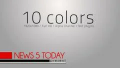 News lower third 7 (10 color ) Stock After Effects