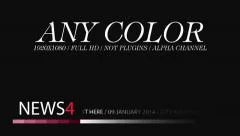 News lower third 8 ( Any Color ) Stock After Effects