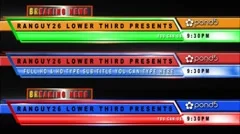 News Lower Third Stock After Effects