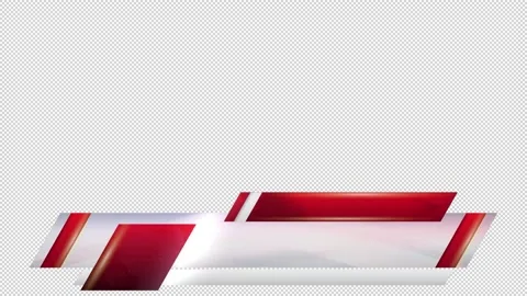 News Lower Third Modern Red Color Видео 197019420