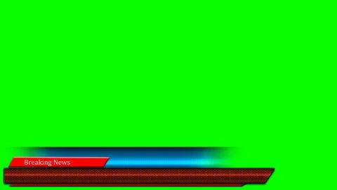 News Lower Third Template-05 Stock Illustration