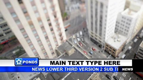 News Lower Third Version 2 Stock After Effects