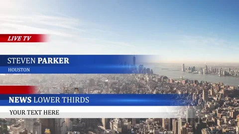 News Lower Thirds Stock After Effects