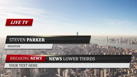 News Lower Thirds 库存 After Effects