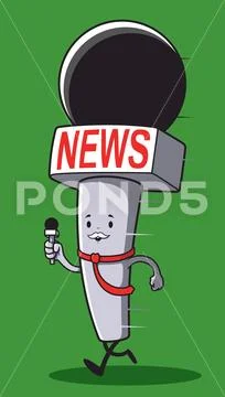 News microphone vector illustration. Stock Illustration