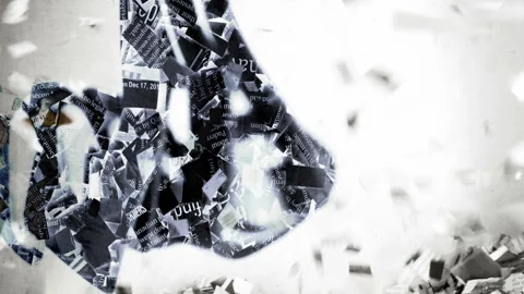News newspaper3 Stock Footage 334776366