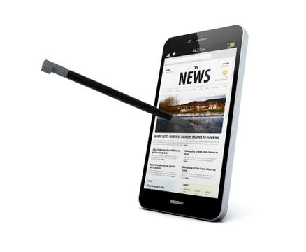 News notepad Illustrazione stock