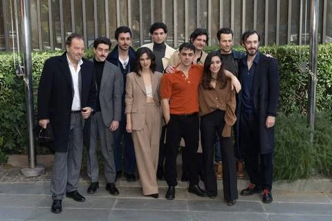  News - Photocall Mameli, il ragazzo che sogno l Italia The cast during Ph... Stock Photos