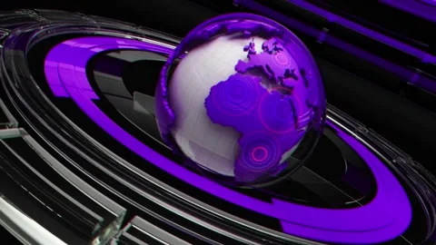 News Purple Background Stock Footage 274757152