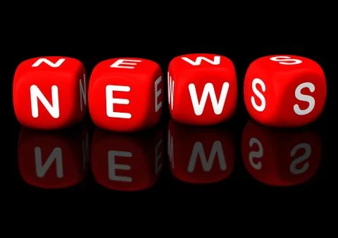 News red cubes Stock Illustration
