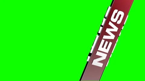 News redbox background green screen Right Stock Footage 7768394