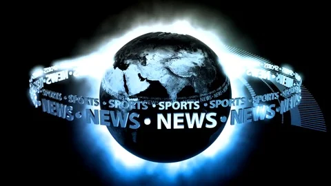 News report animation Stock Footage 79776312