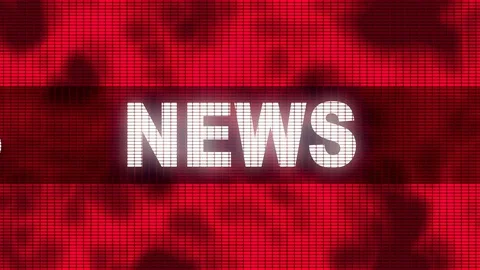 NEWS Scrolling Loop Video stock 108056980