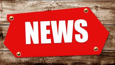 News sign Stockillustratie