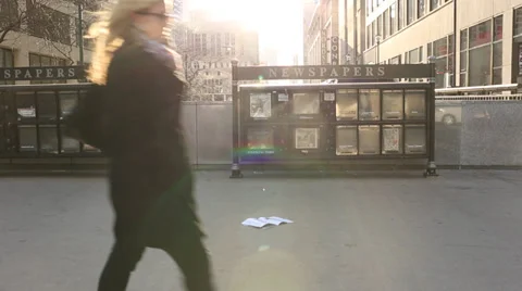 News Stand 2 Stock Footage 32280936