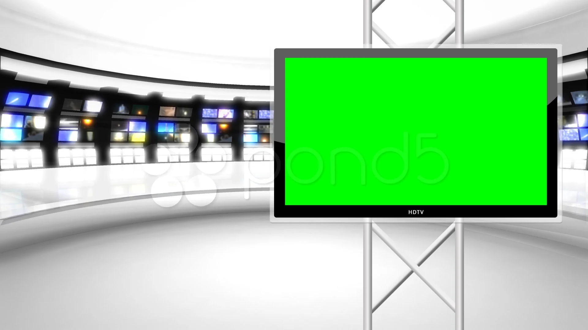 Virtual News Studio Green Screen Background  Stock Video  musgraphic  380994428