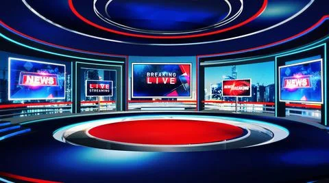 News Studio cam2 Stock Illustration