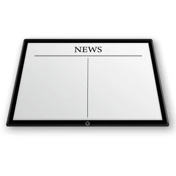 News on tablet pc Stock Illustration