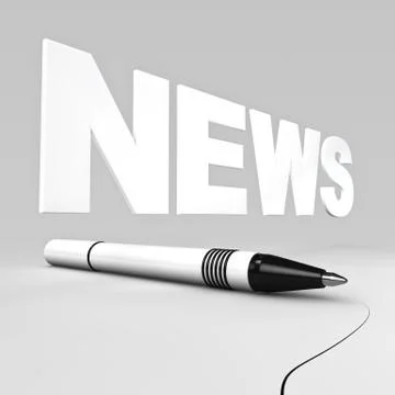 News text Stock Illustration