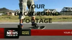 News Ticker / Crawler / Lower Third Overlay AE template Stock After Effects