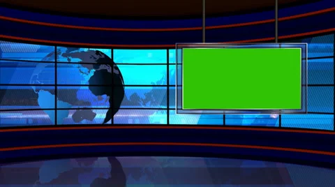 tv news background set