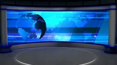 Entertainment TV Studio Set 05-Virtual G, Stock Video