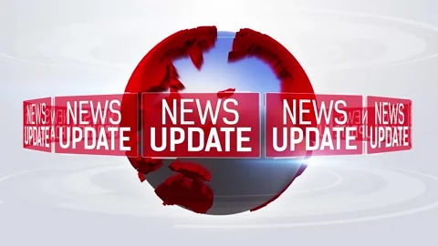 News Update Background Loop Stock Footage 345771847
