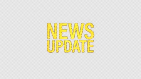 News Update glitch text effect cimematic title animation Stock Footage 237869812