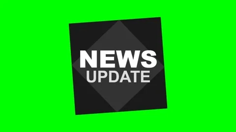 News Update Graphic on Green Screen. Stock Footage 337095210