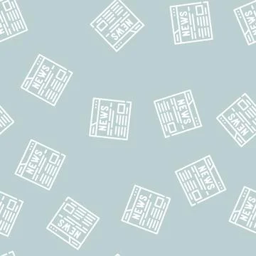 News web site line vector seamless pattern イラスト素材