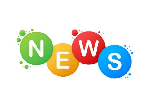 News. Word vector banner. Vector stock illustration. Stock Illustration