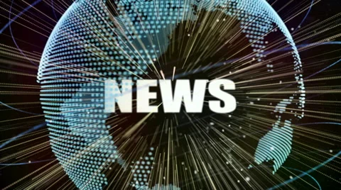 News world intro Stock Footage 48104630